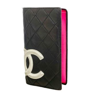 Chanel Black Leather Long Wallet (Bi-Fold) (Pre-Owned)