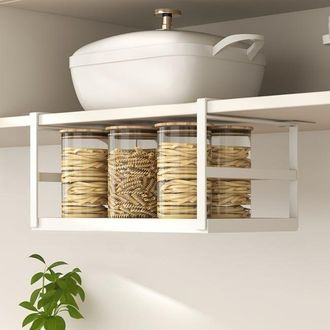OEM Especiero De Pared, No Requiere Taladrar, Soporte De Acero Al Carbono De 38 X 22 X 18,7 Cm, Soluci&oacute;n Pr&aacute;ctica Y Elegante Para Su Cocina, Color Blanco