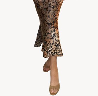 Go Silk Iconic Go Long For It Skirt Print In Animas Large