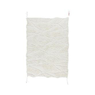 Lorena Canals Alfombra lavable de lana blanco 170x240