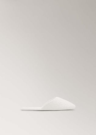 Mango Pantofole da casa aperte bianco avorio - Donna - 36 - MANGO