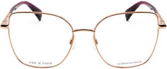 Rag & Bone Ladies Gold Tone Butterfly Eyeglass Frames RNB3056/G