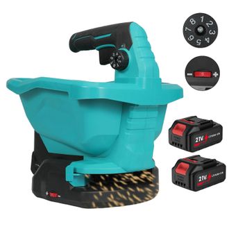 OEM Esparcidora De Semillas Y Nutrientes, Funcionamiento Inal&aacute;mbrico, Velocidad De Siembra Ajustable, Color Negro