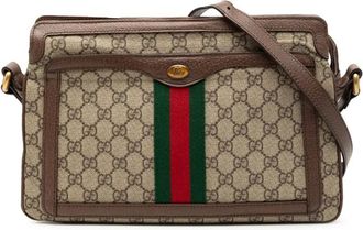 Gucci 2016-2025 Medium GG Supreme Ophidia crossbody bag - Toni neutri