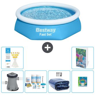 Bestway Piscina Bestway Fast Set Redonda - 244x61 Cm - 7-piezas S282