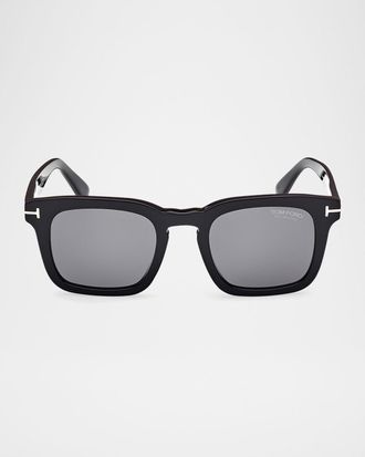 Tom Ford Men & apos;s Dax Polarized Acetate Square Sunglasses