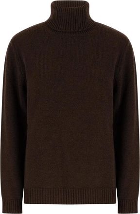 KANGRA Maglione collo alto in misto lana - - Knitwear - Donna - Marrone - S