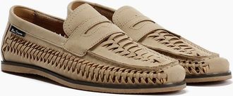 Ben Sherman Mens Ben Sherman Miami Mens Stone Loafers - Grey - Size: 11
