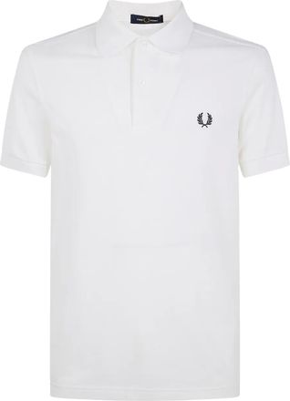 Fred Perry Poloshirt met geborduurd logo - Wit