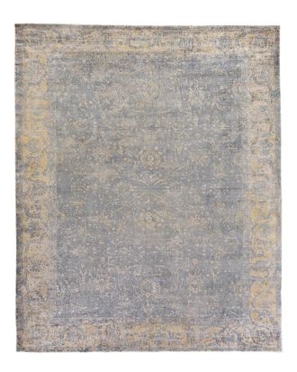 Exquisite Rugs Cassina Hand-Made Wool & Bamboo Silk Contemporary Rug