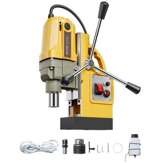 OEM 1400 W Taladro Magn&eacute;tico, Taladro De Columna Magn&eacute;tico Port&aacute;til De 12500 N, Di&aacute;metro De Perforaci&oacute;n De 40 Mm Velocidad Sin Carga De 800 Rpm, Para Mejo