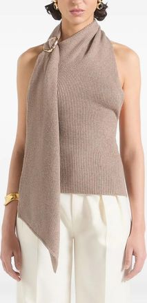 Mani&egrave;re De Voir Top Elodie con scollo allamericana - Marrone