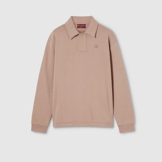 Gucci Brushed Cotton Jersey Sweatshirt, Size XXXL, Beige, Ready-to-wear