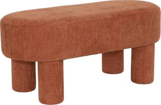 Atmosphera Banco Orska Ovalado De Un Asiento, Color Naranja - Atmosphera Cr&eacute;ateur DInt&eacute;rieur