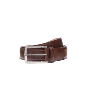 Scarosso Accessoires, Heren, Bruin, 120 CM, Leer, Klassieke leren riem