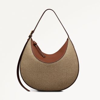 Radley London Bliss Crescent SS26 Cognac Large Ziptop Shoulder Bag Radley London