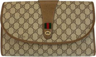 Gucci Gg Supreme Clutch Bag (Authentic Pre-Loved)