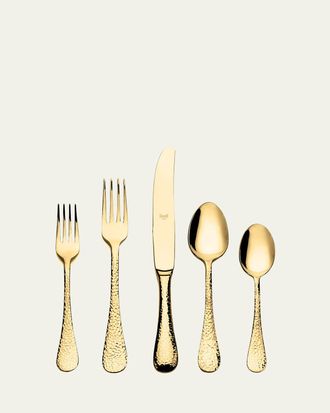 Mepra Epoque Oro 5-Piece Flatware Set