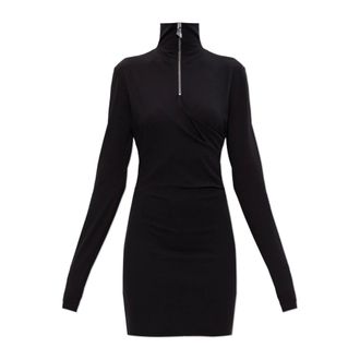 The Attico Short Dresses, female, Black, Size: 3XS Turtleneck Dress