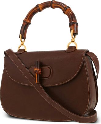Gucci Borsa a spalla Bamboo - Marrone