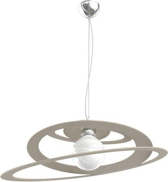 Top-Light Sospensione Industrial-Minimal Bungee Metallo Sabbia 1 Luce E27 D50Cm