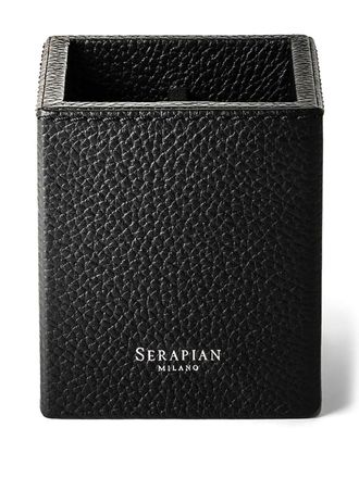 Serapian Cachemire leather pen pot - unisex - CALFSKIN - One Size - Black