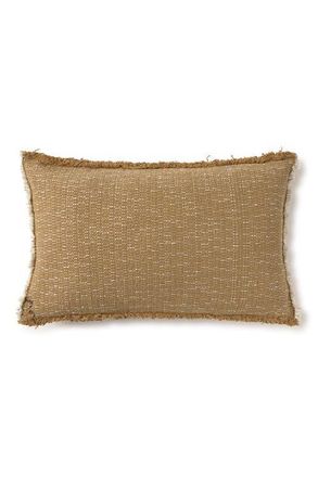 Lorena Canals Handloom Rectangular Cushion in Ochre And Natural at Nordstrom, Size Small