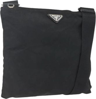 Prada Pre-owned Nylon Cross Body Bag - Dames - Vintage Schoudertas - Zwart - ONE Size - Nylon - Vintage
