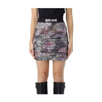 Just Cavalli Short Skirts, female, Multicolor, Size: S Gonna