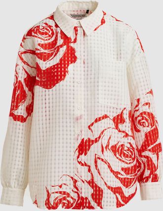 Essentiel Chemise Jorange Orange Blanc