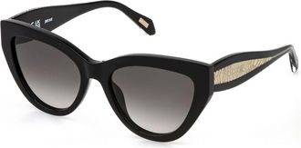 Just Cavalli SJC193 0700 Womens Sunglasses Black Size 55