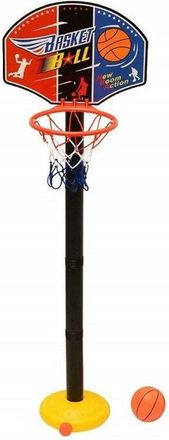 Trade Shop Trade Shop - Set De Canasta De 115 Cm + Bola De Baloncesto Con Red De Juguete De Base Ajustable