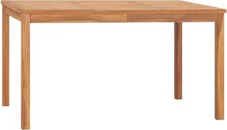 vidaXL Garden Dining Table 140x80x77 cm Solid Teak Wood vidaXL