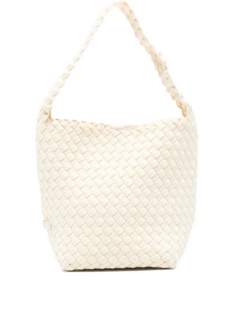 Naghedi small Nomad Hobo woven tote bag - Beige