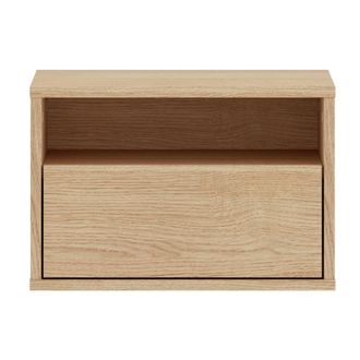 Selsey Mesita De Noche Con Caj&oacute;n Y Hueco - 45 Cm - Roble Mavelie - Heggers