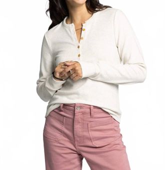 Thread & Supply Aeris Long Sleeve Top In Ivory
