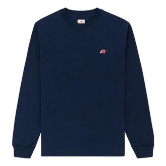 New Balance MADE in USA Core Long Sleeve T-shirt Asia Sizing Natural Indigo MT21542-NGO