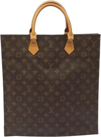 Louis Vuitton Tweedehands Canvas Louis Vuitton tassen - Dames - Vintage Handtas - Bruin - ONE Size - Leer - Vintage