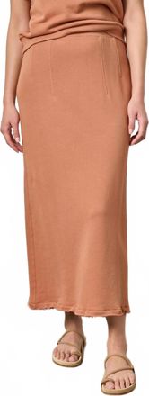Lilla P Terry Skirt In Carob