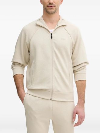 BOSS logo-embroidered tracksuit - Neutrals