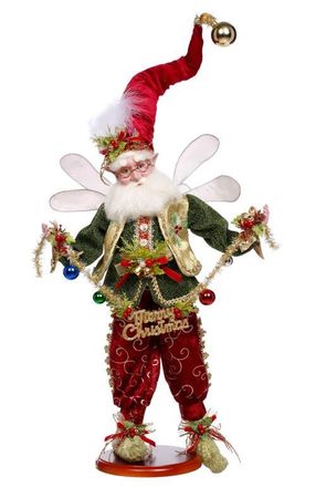 Mark Roberts Merry Christmas Fairy on Base in Red at Nordstrom