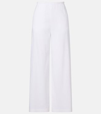 Max Mara Destino linen-blend wide-leg pants