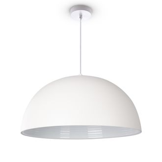 Paco Home L&aacute;mpara De Suspensi&oacute;n Comedor Colgante Cocina Mesa Comedor Industrial Moderna L&aacute;mpara Colgante - Blanco, Blanco (&oslash;40.5 Cm) - Paco Home