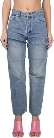 AMBUSH Five Pocket Jeans - Dames - Cropped Jeans - Blauw - W28 - Katoen - Jeans