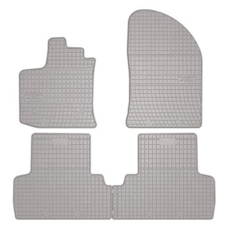 OEM Alfombrillas De Goma Para Coche: Dacia Lodgy Monovolumen (2012-2022) - Color Gris A Juego
