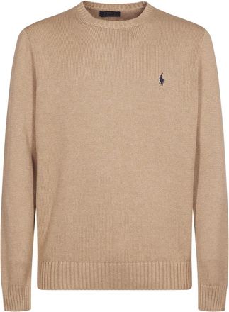 Polo Ralph Lauren Stijlvolle Sweaters Collectie - Heren - Ronde hals truien - Beige - L - Truien & Vesten