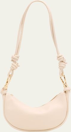 SIMKHAI Avery Curved Leather Crossbody Bag