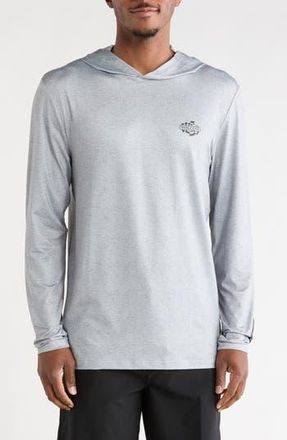 Volcom Overlap Hooded Long Sleeve T-Shirt in Heather Grey at Nordstrom Rack, Size Xx-Large