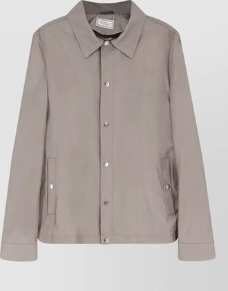 Brunello Cucinelli silk shirt jacket