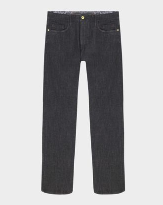 Robert Graham Men & apos;s Feragen Denim Straight Fit Five-Pocket Pants